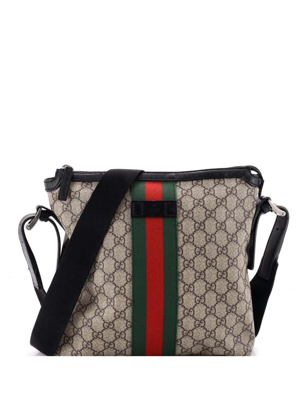 Gucci Web Messenger Bag Gg Coated #348393G87B